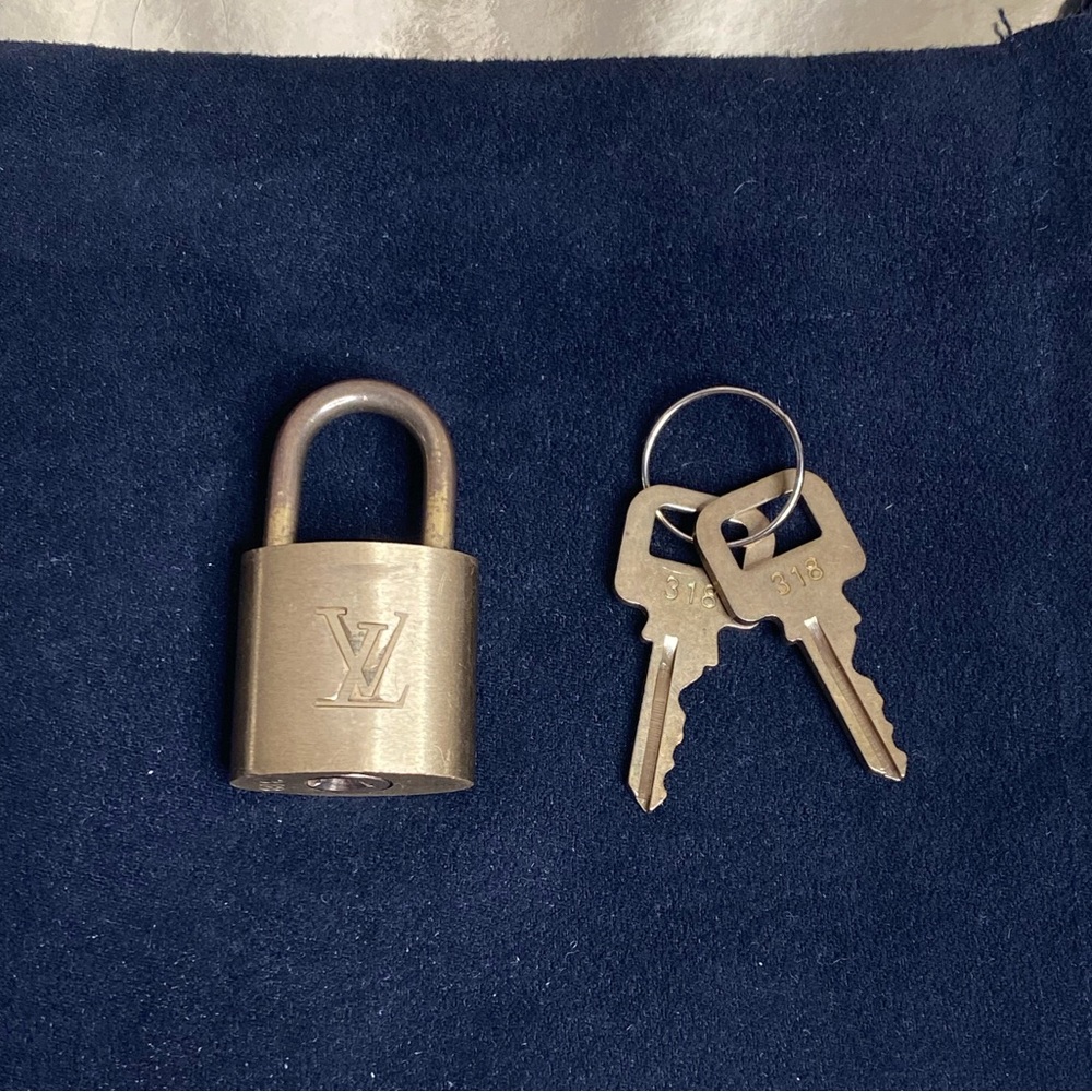 Louis Vuitton Brass Padlock with Keys